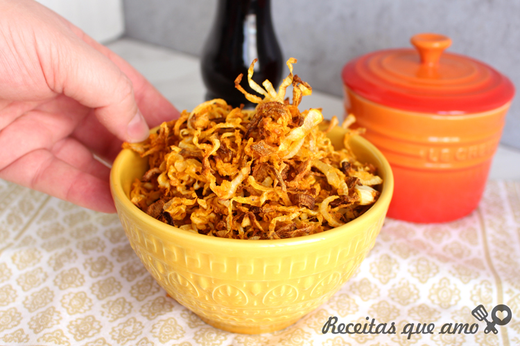 Cebola crispy na airfryer Cebola crispy na airfryer