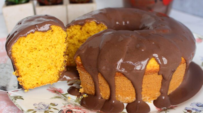 Bolo de cenoura sem açúcar