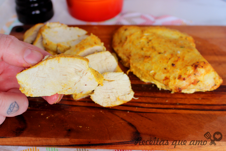Peito de frango na airfryer