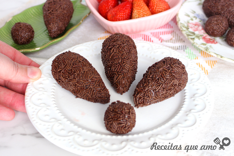 Coxinha de brigadeiro