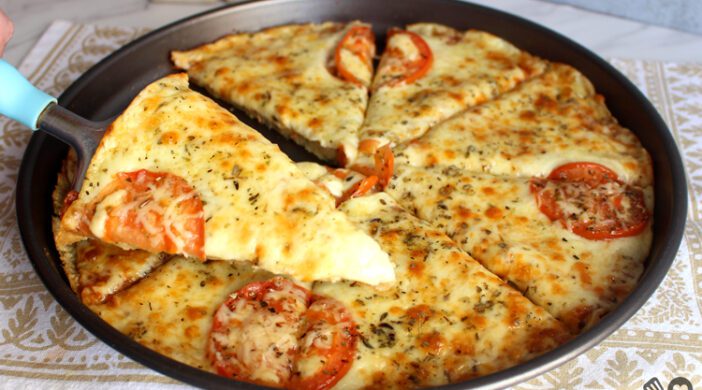 Pizza com massa de batata