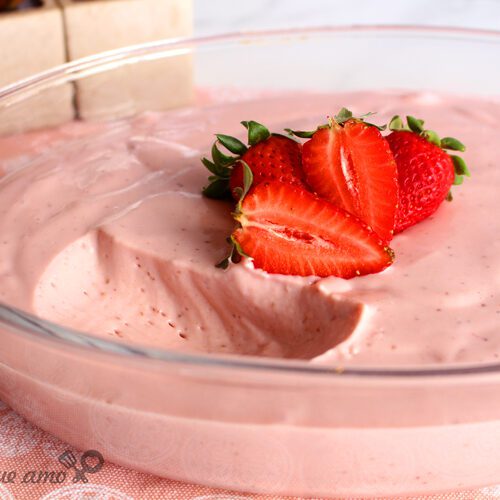 Mousse de morango