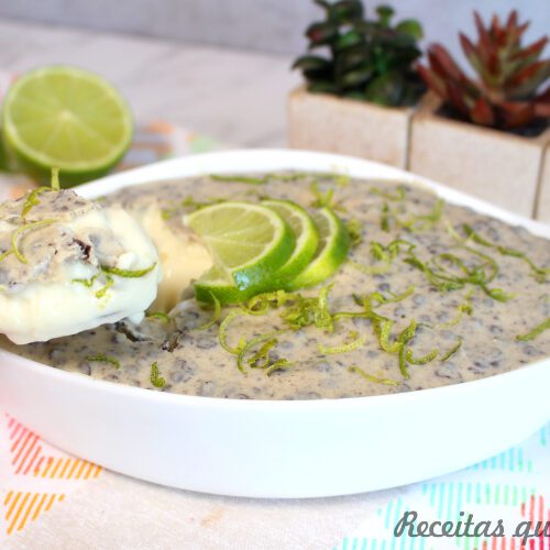 MOUSSE DE LIMÃO COM CHOCOLATE