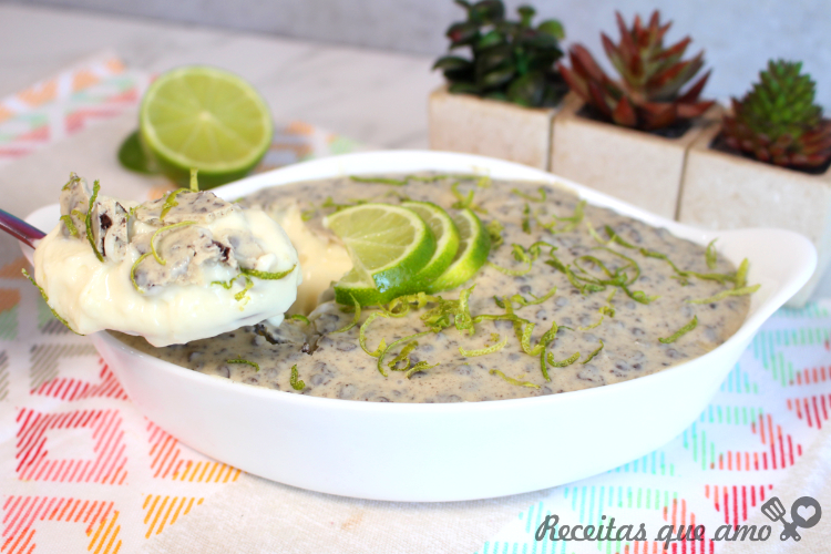 MOUSSE DE LIMÃO COM CHOCOLATE