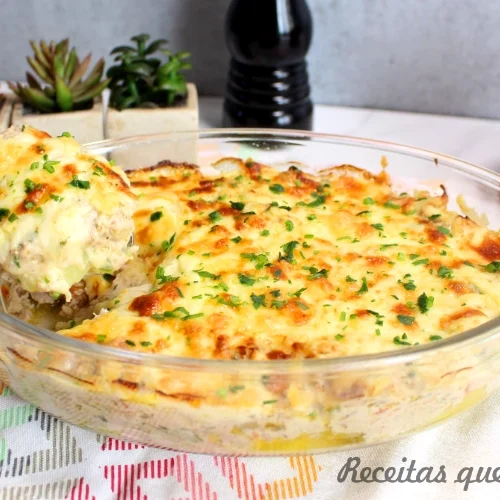 ATUM GRATINADO COM BATATA