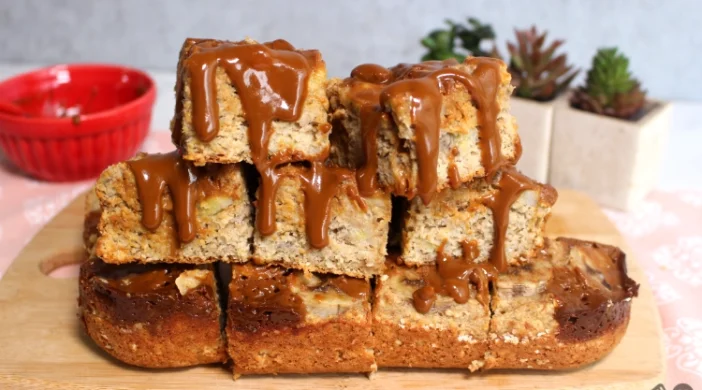 BOLO DE BANANA COM DOCE DE LEITE